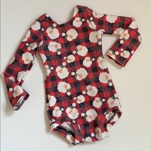Santa leotard long sleeve, boutique